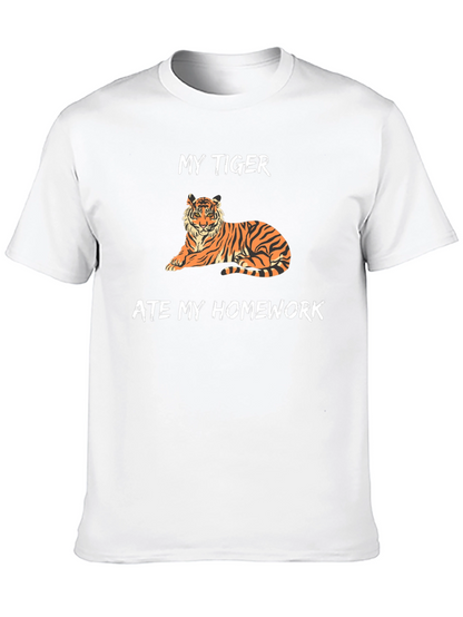 My Tiger Ate My Homework Funny T-Shirt