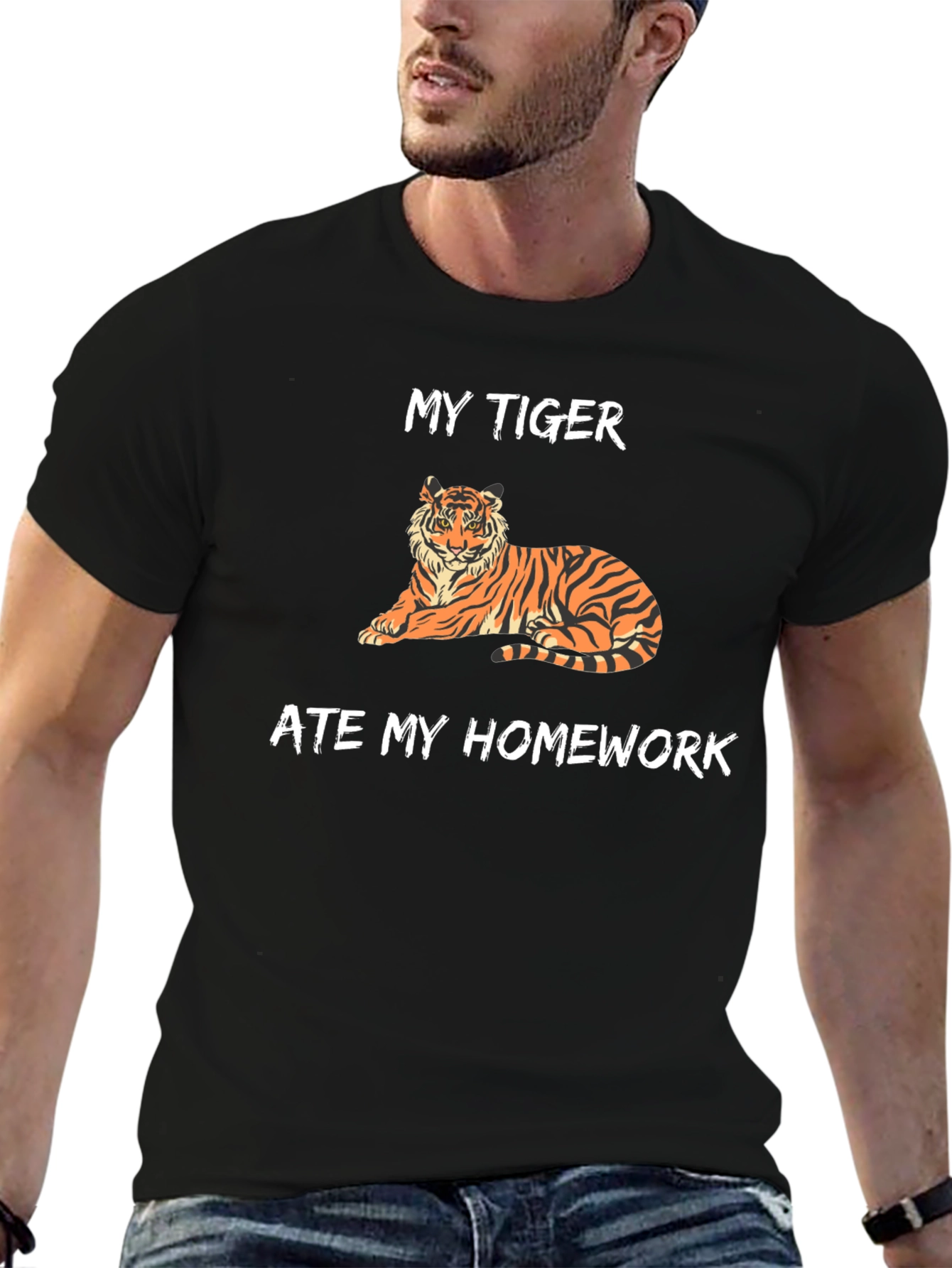 My Tiger Ate My Homework Funny T-Shirt