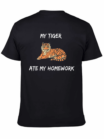 My Tiger Ate My Homework Funny T-Shirt