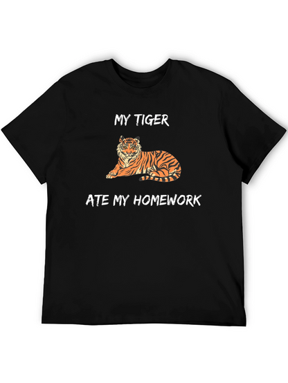 My Tiger Ate My Homework Funny T-Shirt