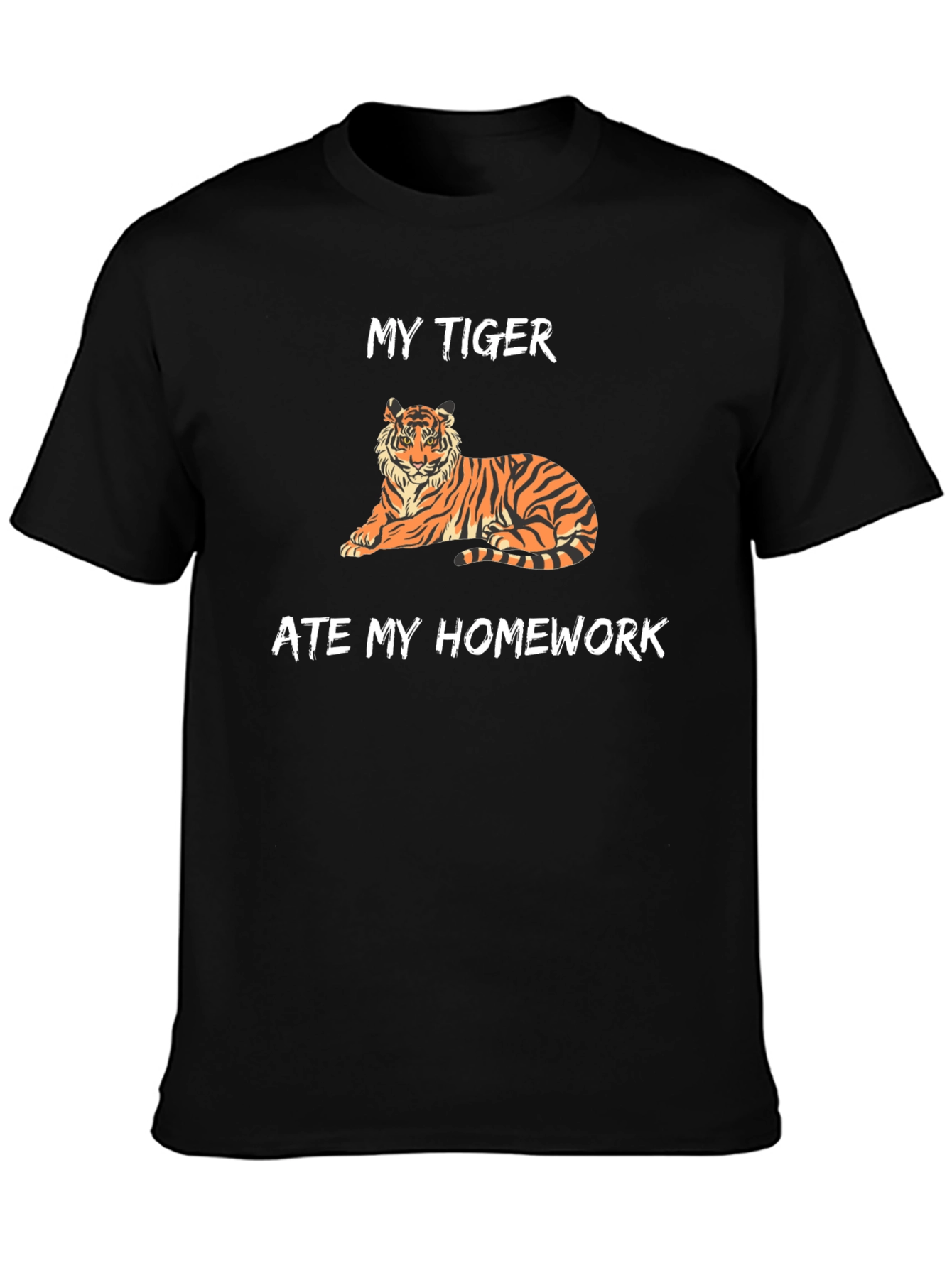 My Tiger Ate My Homework Funny T-Shirt
