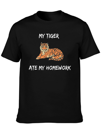 My Tiger Ate My Homework Funny T-Shirt