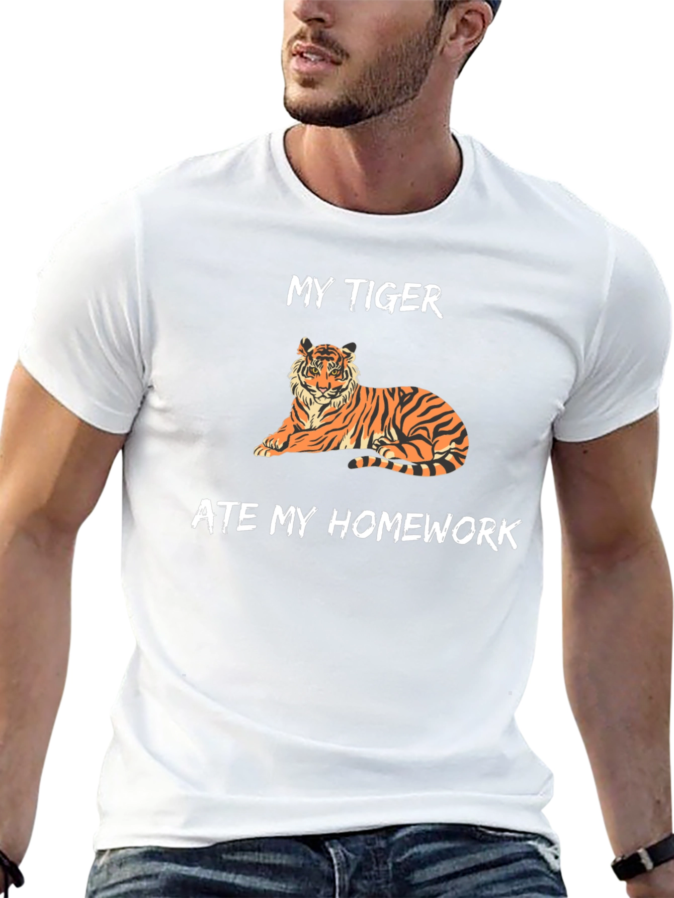 My Tiger Ate My Homework Funny T-Shirt