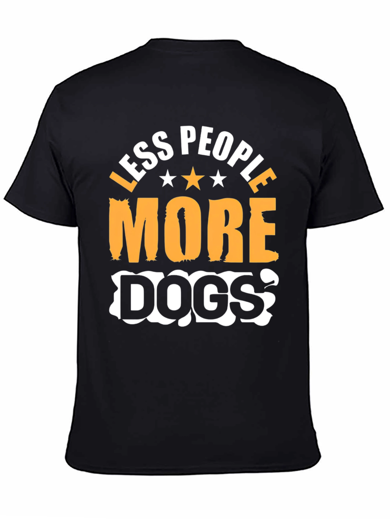 Less People More Dogs Graphic T-Shirt