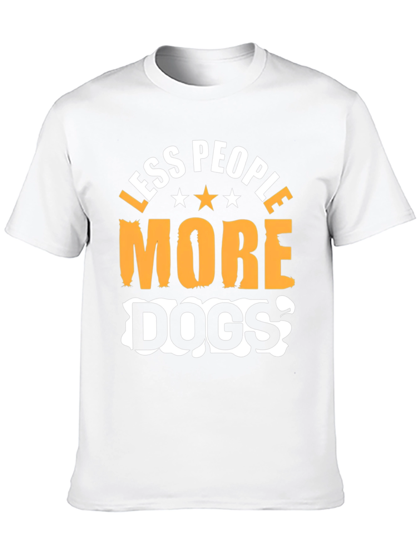 Less People More Dogs Graphic T-Shirt