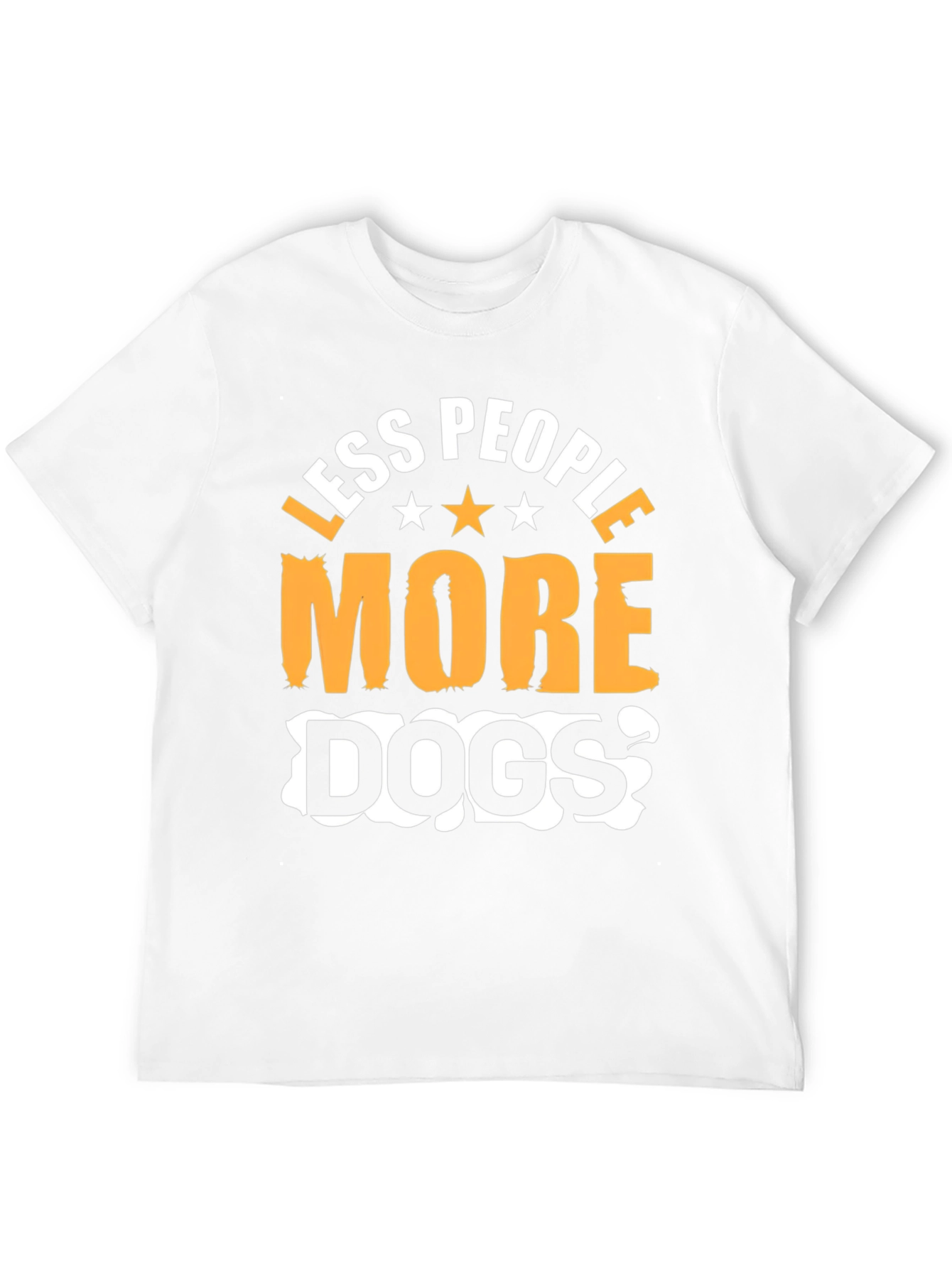 Less People More Dogs Graphic T-Shirt