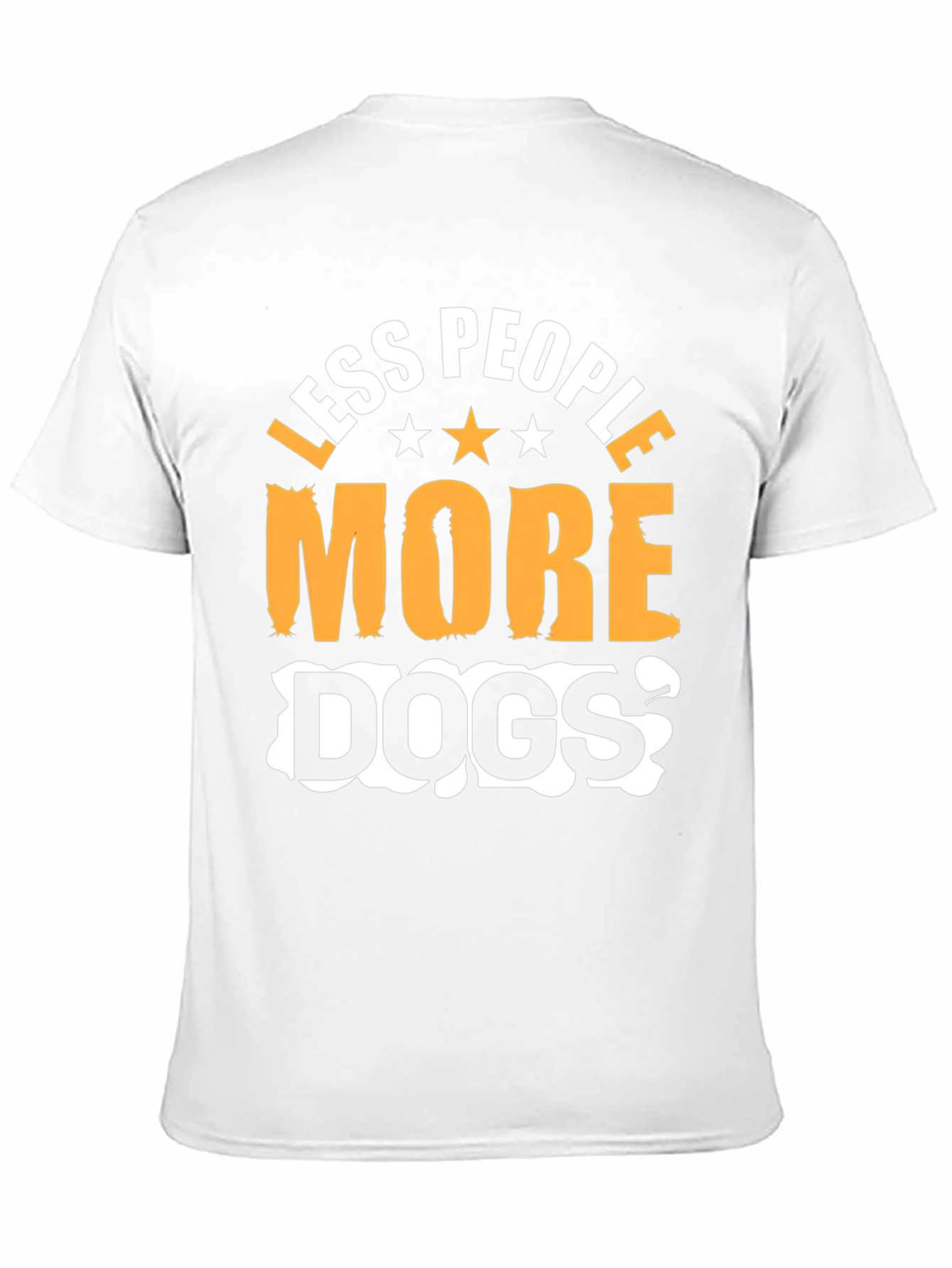 Less People More Dogs Graphic T-Shirt