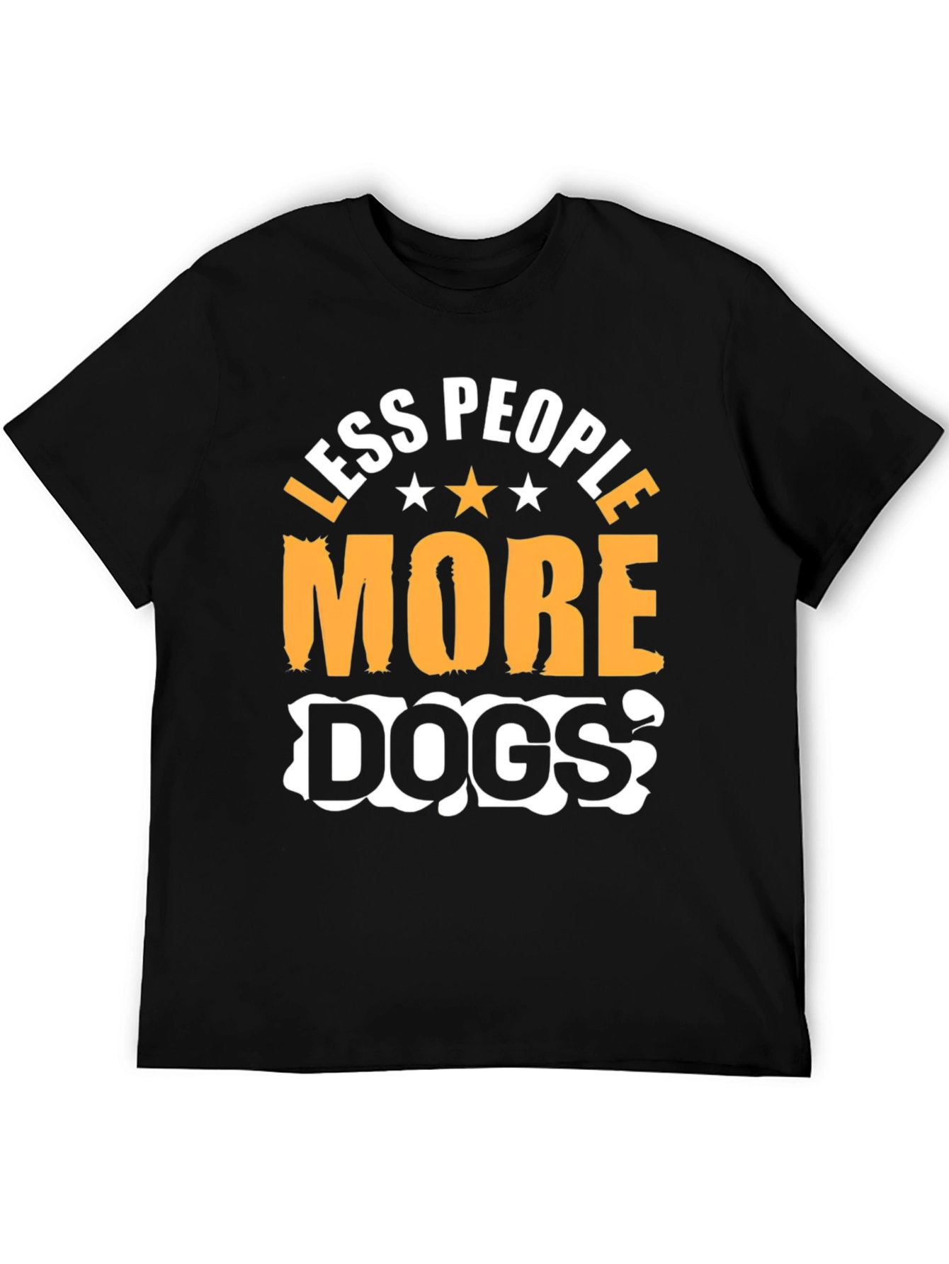 Less People More Dogs Graphic T-Shirt