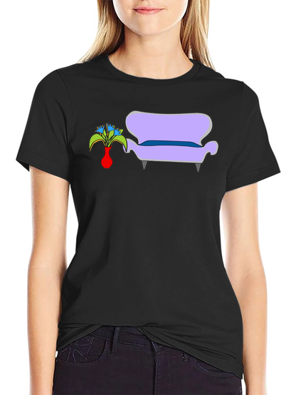 Vase and Couch Graphic T-Shirt