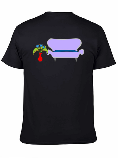 Vase and Couch Graphic T-Shirt
