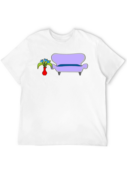 Vase and Couch Graphic T-Shirt
