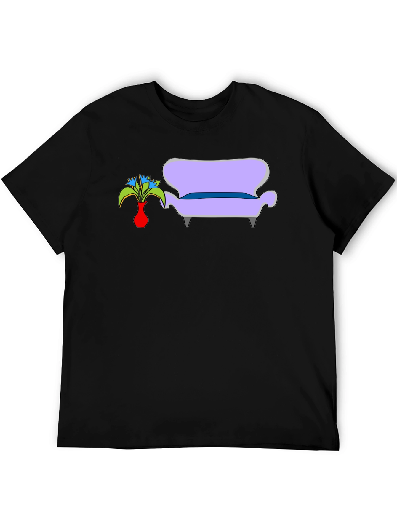 Vase and Couch Graphic T-Shirt