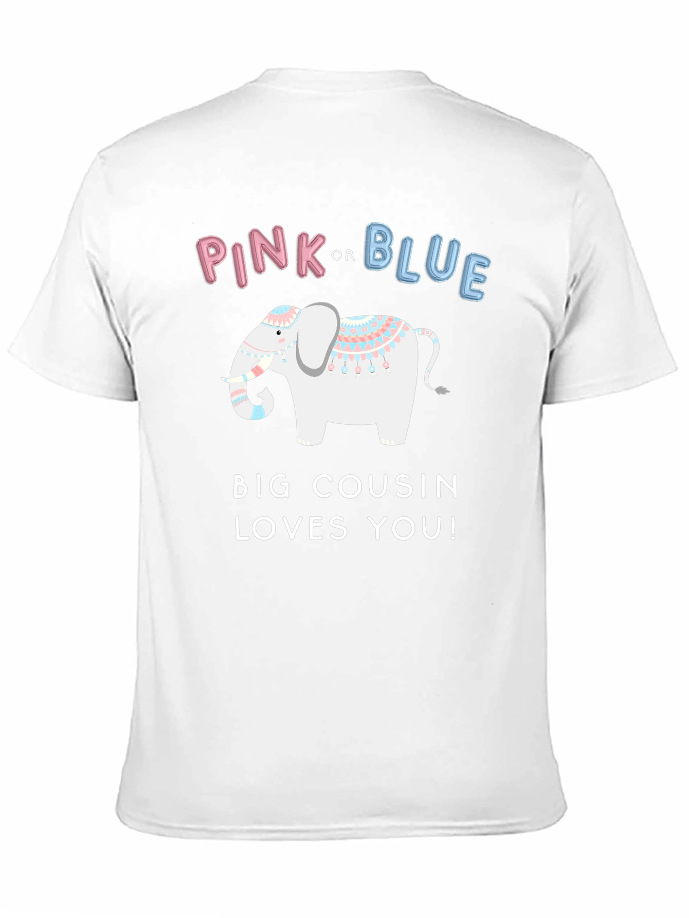 Pink or Blue Big Cousin Loves You T-Shirt