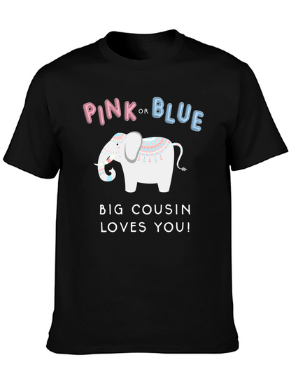 Pink or Blue Big Cousin Loves You T-Shirt
