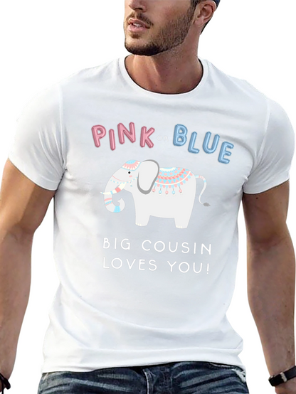 Pink or Blue Big Cousin Loves You T-Shirt