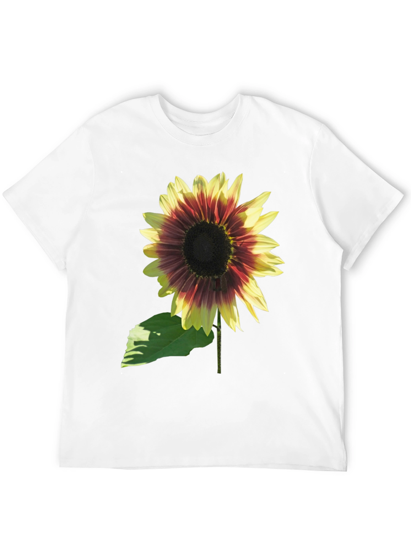 Sunflower Graphic Tee - Black Cotton Blend