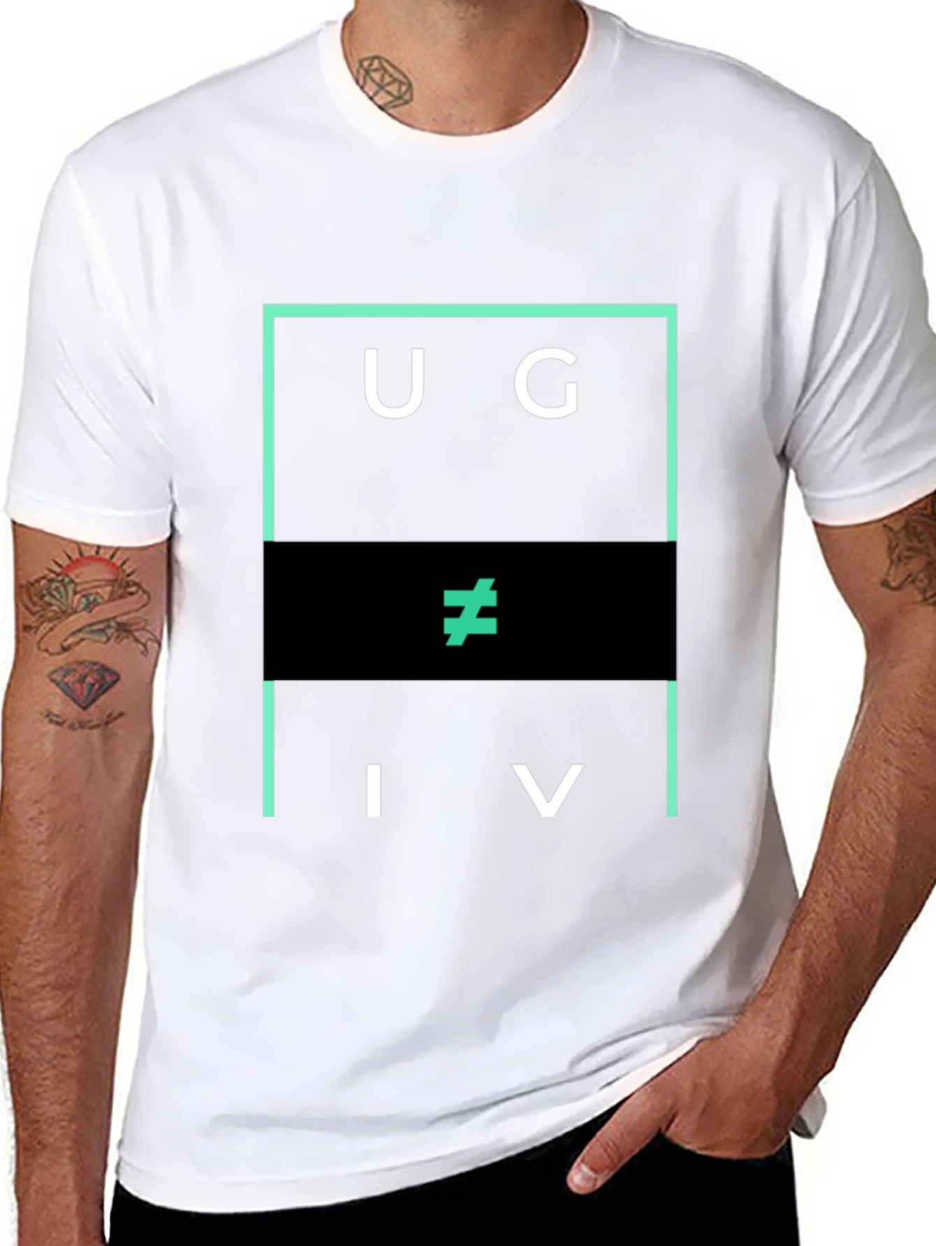 Unique UGIV Graphic Tee - Modern Streetwear
