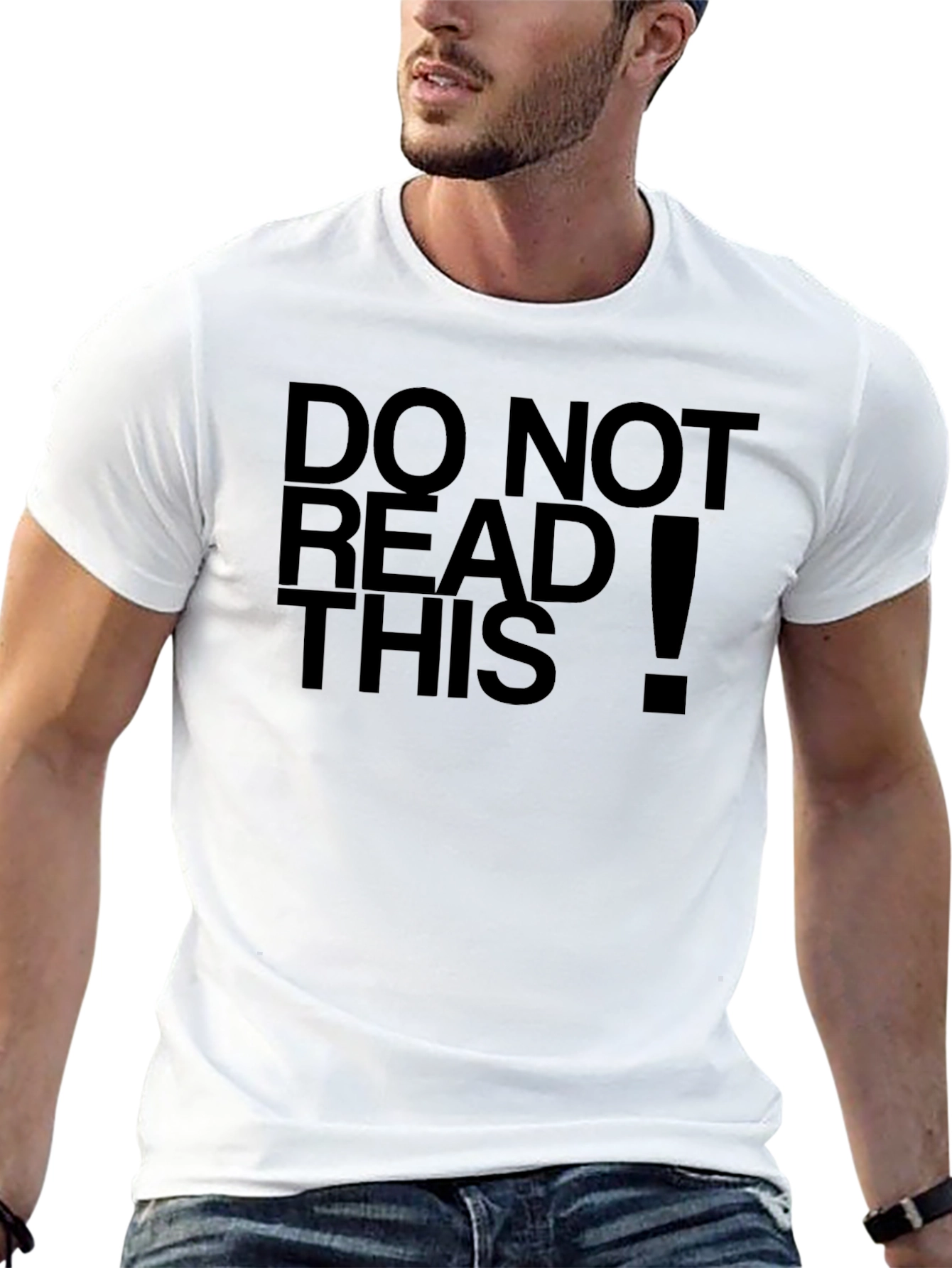 Do Not Read This! Funny Black T-Shirt