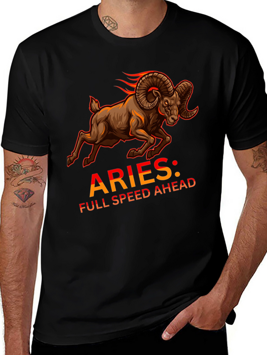 Aries Full Speed Ahead Black T-Shirt