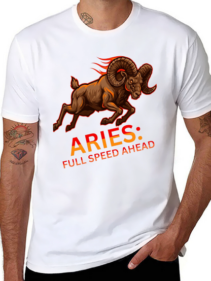Aries Full Speed Ahead Black T-Shirt