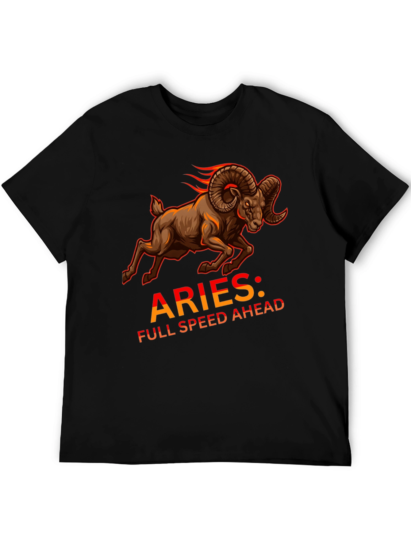 Aries Full Speed Ahead Black T-Shirt