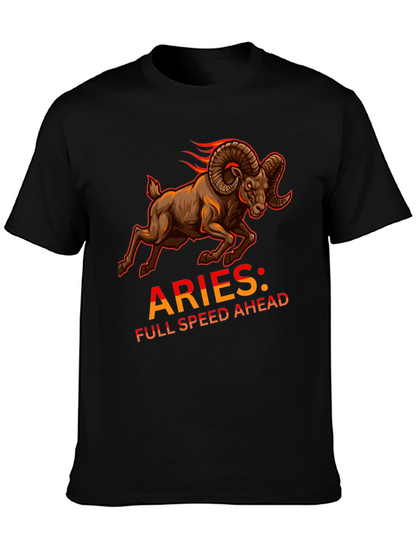 Aries Full Speed Ahead Black T-Shirt