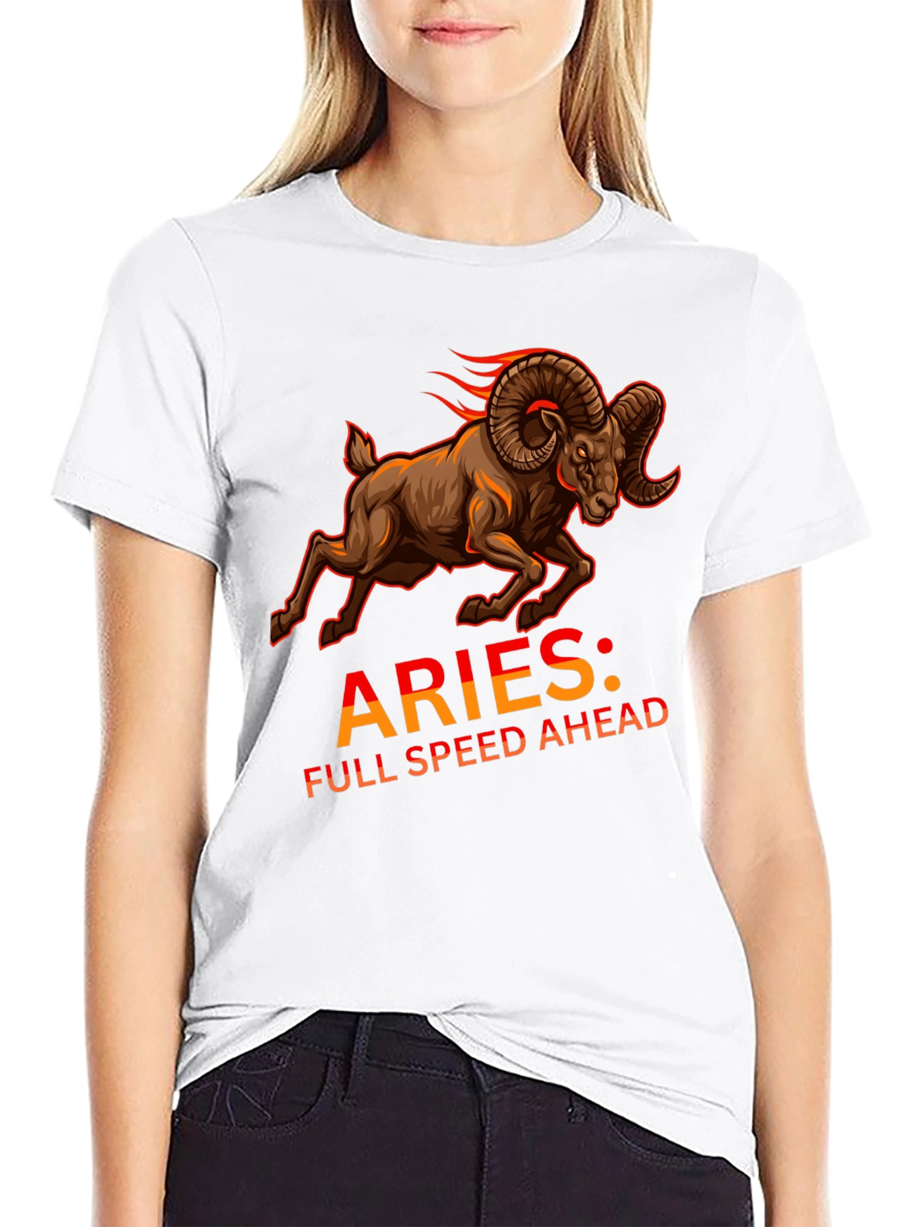 Aries Full Speed Ahead Black T-Shirt