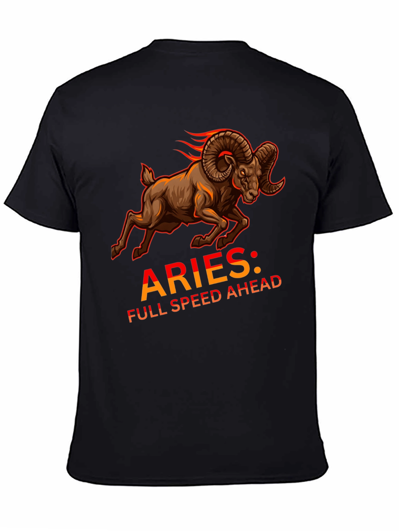 Aries Full Speed Ahead Black T-Shirt