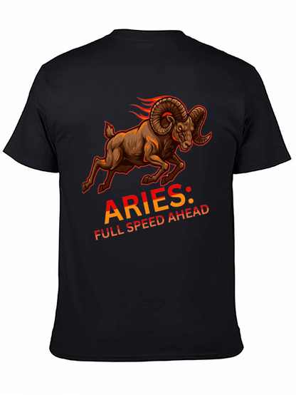 Aries Full Speed Ahead Black T-Shirt