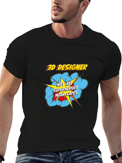 3D Designer Superhero T-Shirt - Wear Your Passion!
