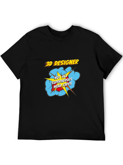 3D Designer Superhero T-Shirt - Wear Your Passion!