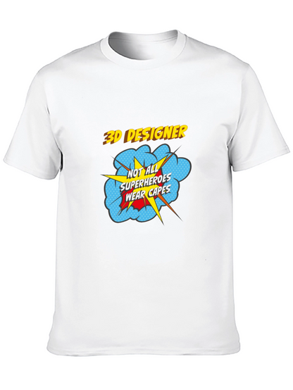 3D Designer Superhero T-Shirt - Wear Your Passion!