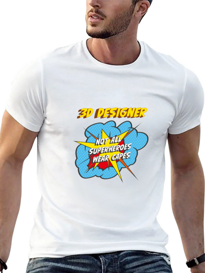 3D Designer Superhero T-Shirt - Wear Your Passion!