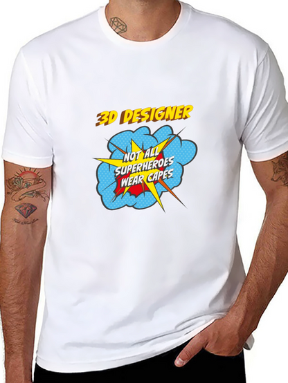 3D Designer Superhero T-Shirt - Wear Your Passion!