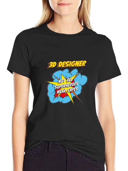 3D Designer Superhero T-Shirt - Wear Your Passion!