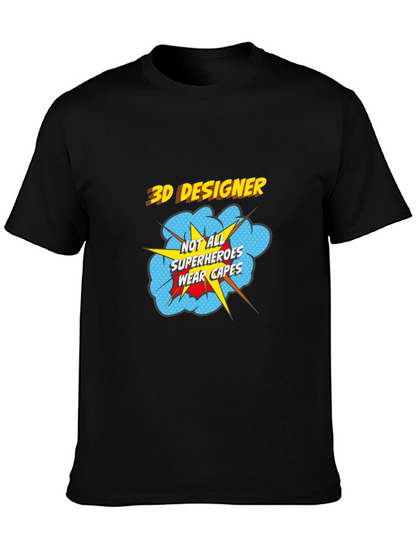 3D Designer Superhero T-Shirt - Wear Your Passion!