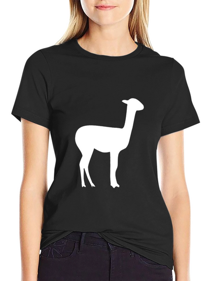 Alpaca Silhouette Graphic Tee - Classic Black T-Shirt