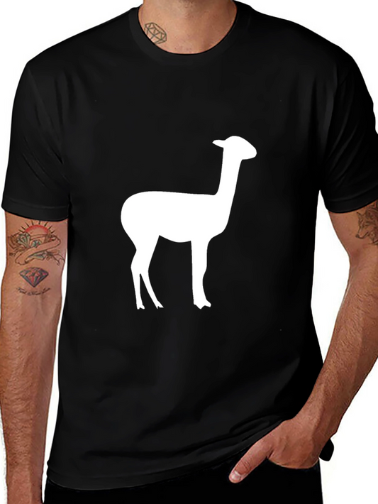 Alpaca Silhouette Graphic Tee - Classic Black T-Shirt