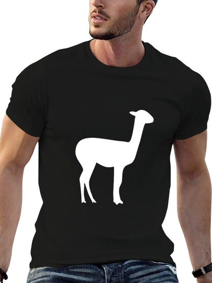 Alpaca Silhouette Graphic Tee - Classic Black T-Shirt