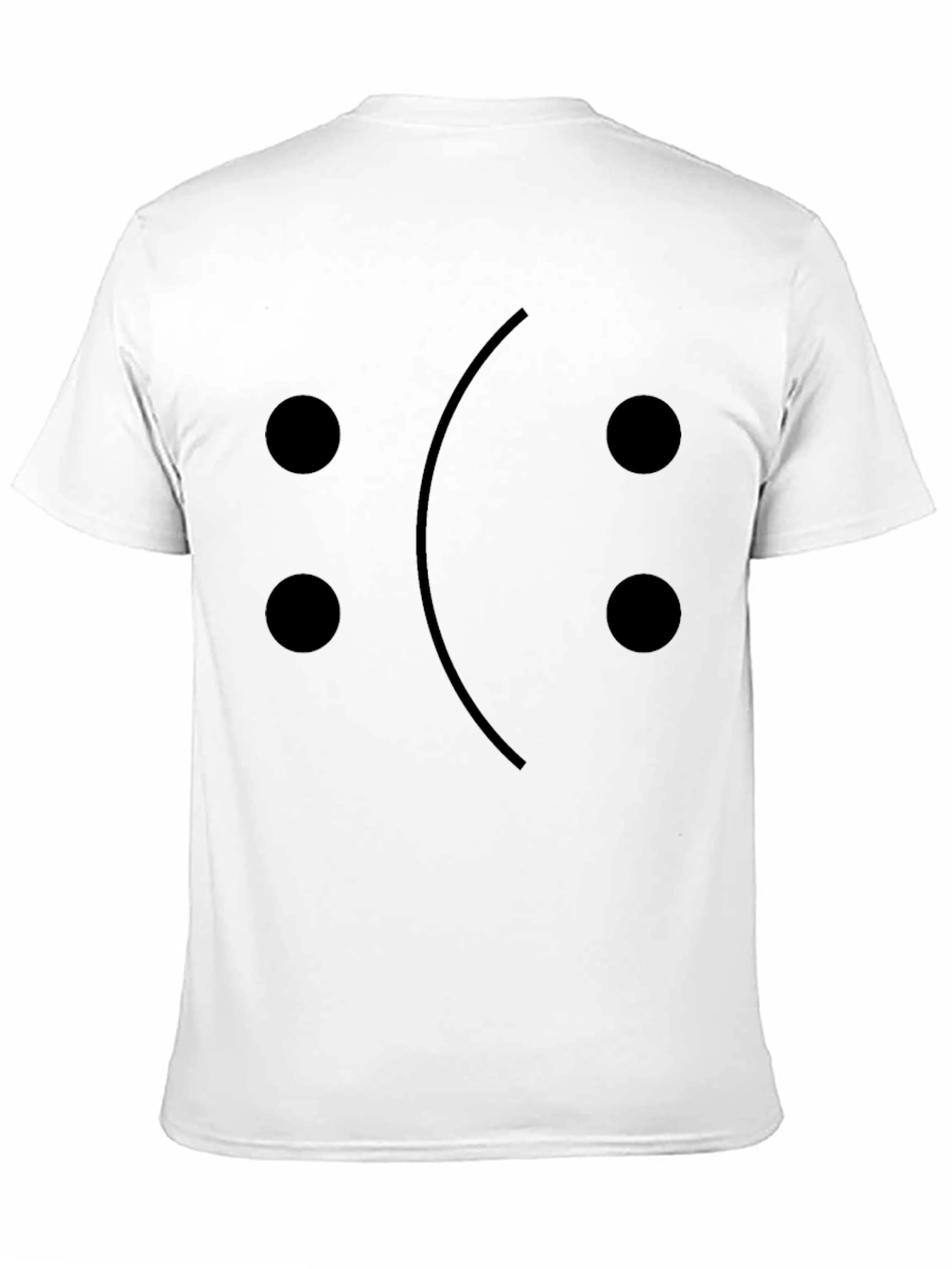 Sad Emoji Face T-Shirt - Black Cotton Graphic Tee