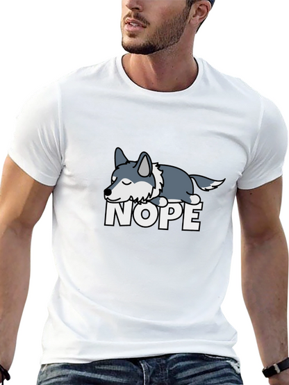 Nope Sloth T-Shirt Funny Lazy Animal Tee