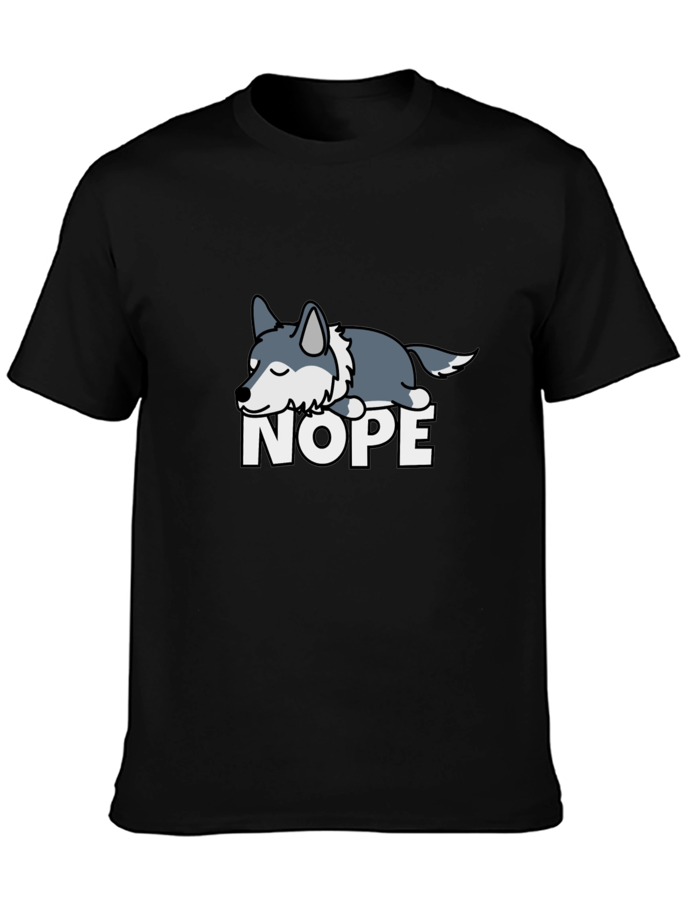 Nope Sloth T-Shirt Funny Lazy Animal Tee