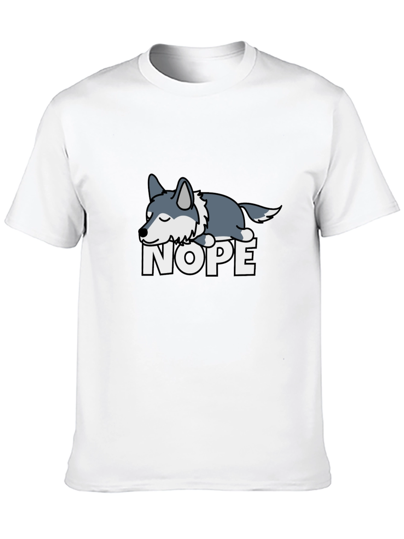 Nope Sloth T-Shirt Funny Lazy Animal Tee