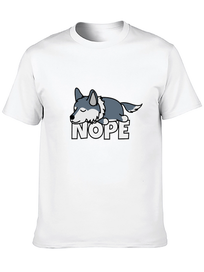 Nope Sloth T-Shirt Funny Lazy Animal Tee