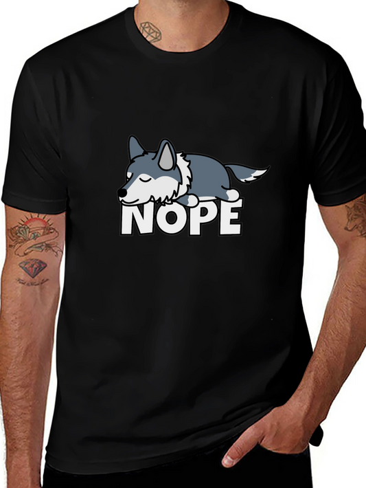 Nope Sloth T-Shirt Funny Lazy Animal Tee