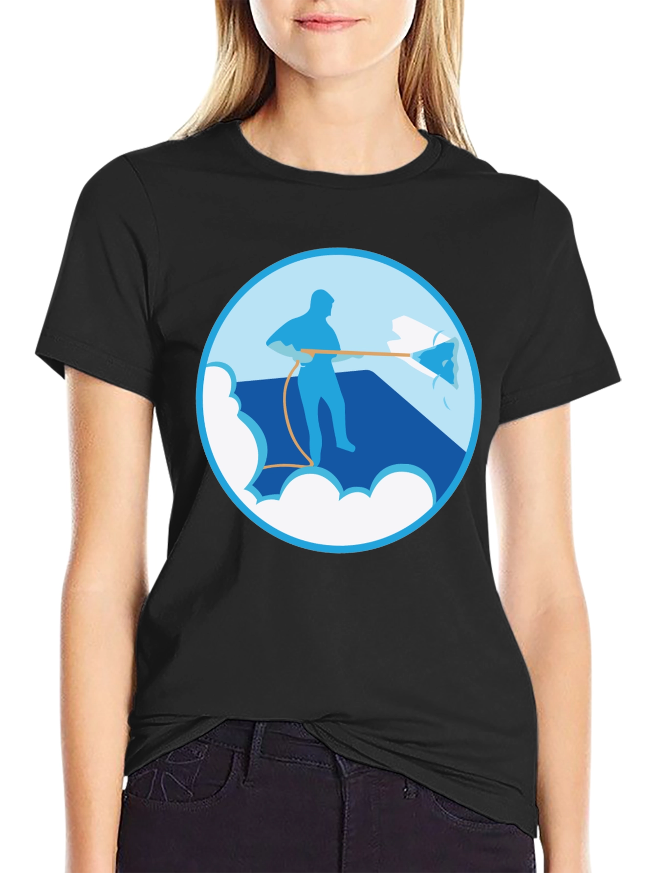 Power Wash Graphic Tee - Black Cotton Blend