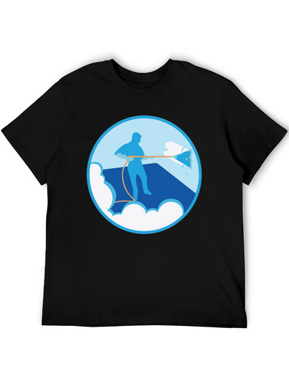 Power Wash Graphic Tee - Black Cotton Blend