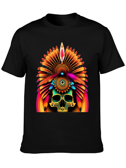 Skull Chief Headdress Graphic Tee