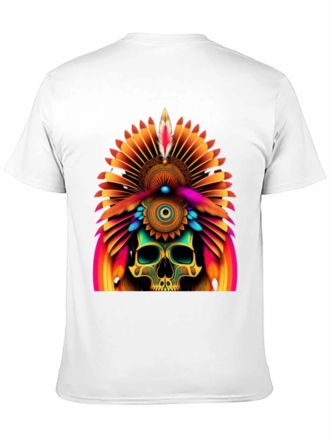 Skull Chief Headdress Graphic Tee