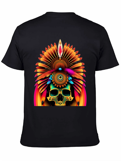 Skull Chief Headdress Graphic Tee